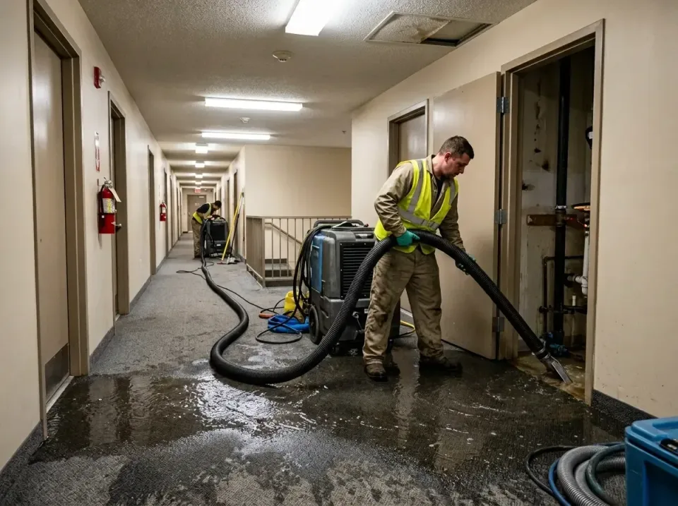 multi-unit-apartment-hallway-f-005 — frequently asked questions, Emergency Burst Pipe Water Extraction & Removal in Notre Da…